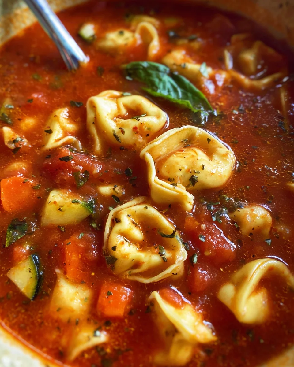 Easy Tomato Tortellini Soup