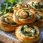 Bärlauch Frischkäse Schnecken aus Blätterteig: Einfach & Lecker