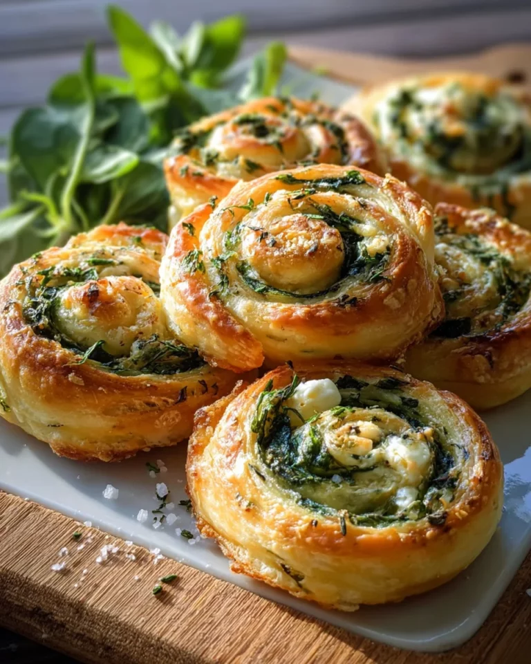 Bärlauch Frischkäse Schnecken aus Blätterteig: Einfach & Lecker