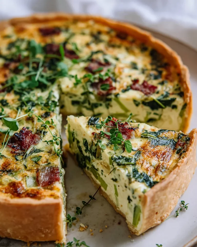 Bärlauch Quiche: Cremig mit Rindfleisch & Lauch Genuss