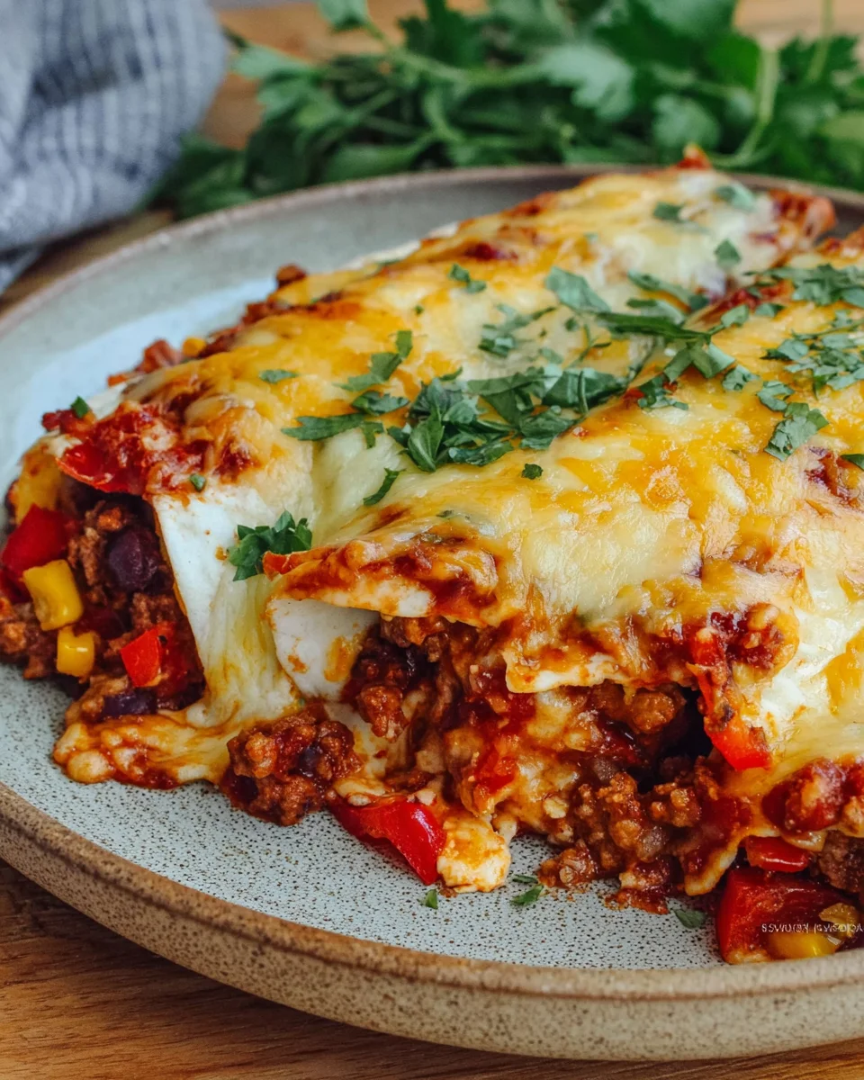 Überbackene Enchiladas mit Hackfleisch image 2