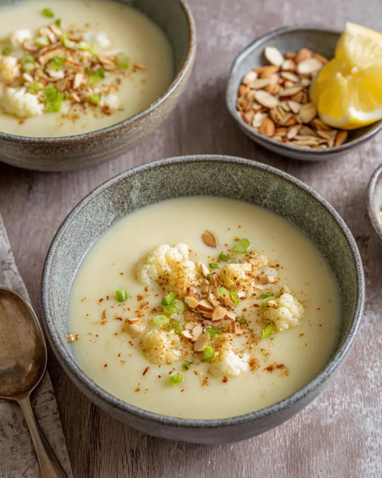 Blumenkohl-Cremesuppe mit Kartoffeln