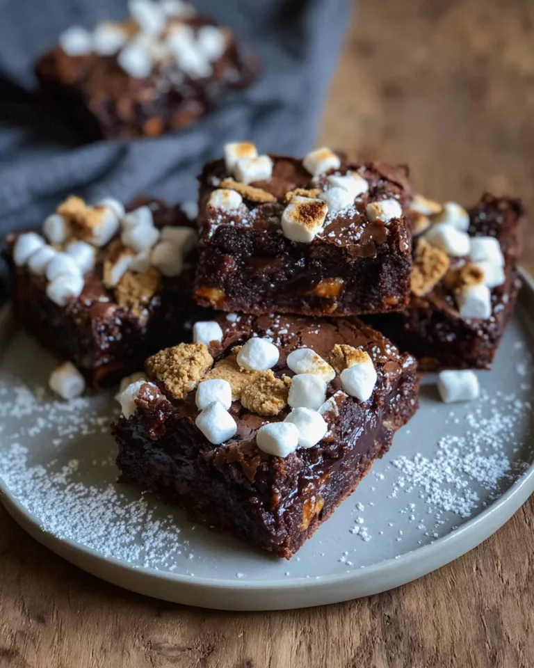 Brownie mit Marshmallows und Kekse (einfaches Rezept)