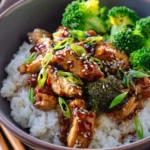 Chicken Teriyaki mit Brokkoli und Reis