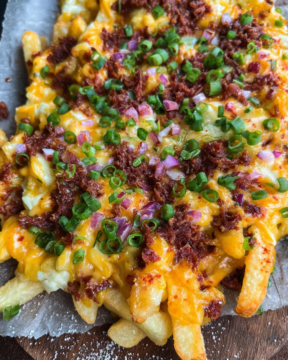 Chili Cheese Fries (Pommes mit Käse und turkey bacon überbacken) image 2