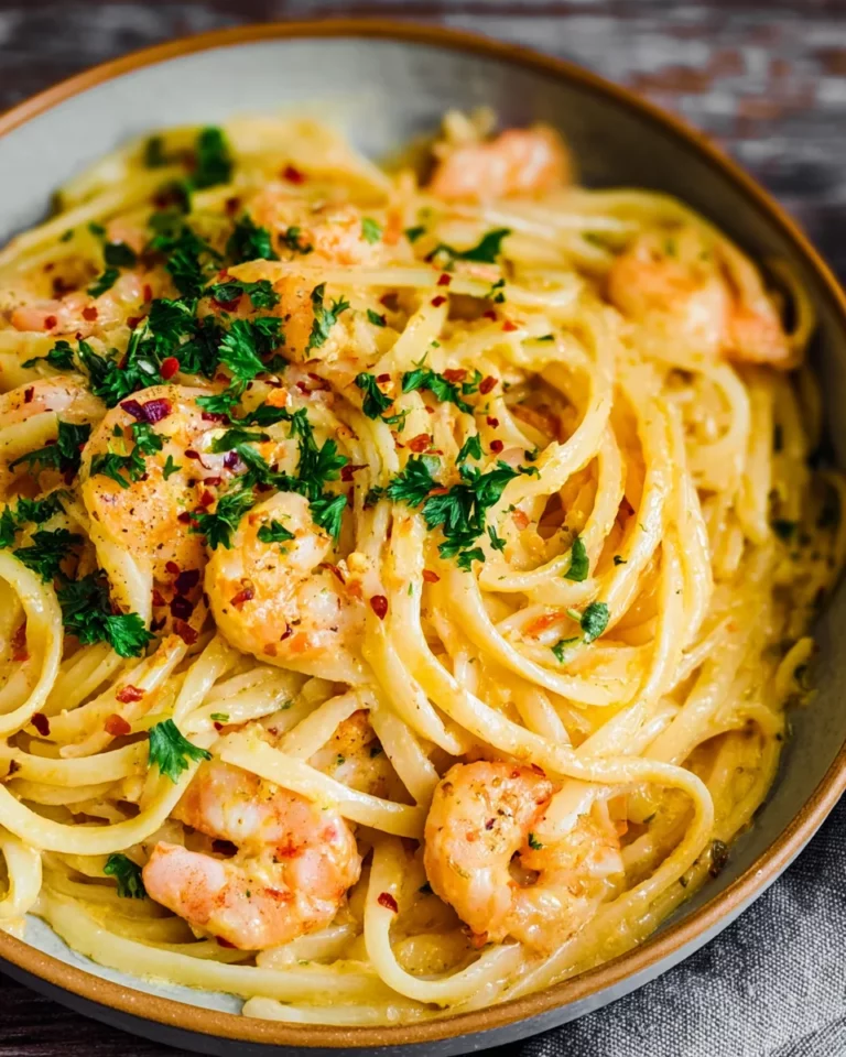cremige Garnelenpasta