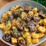 Cremige Gnocchi mit Pilzen: 25 Minuten Glück!
