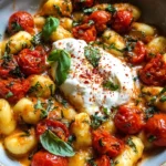 Cremige Tomatengnocchi mit Burrata in 30 Minuten