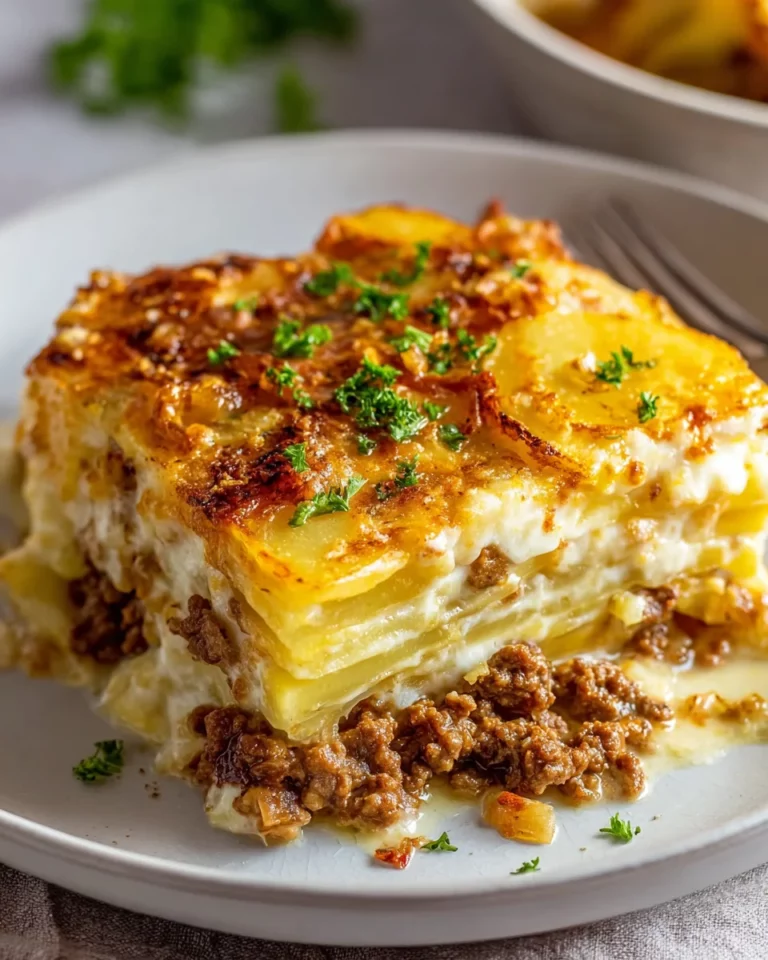 Cremiger Hackfleisch- und Kartoffelauflauf für Genießer