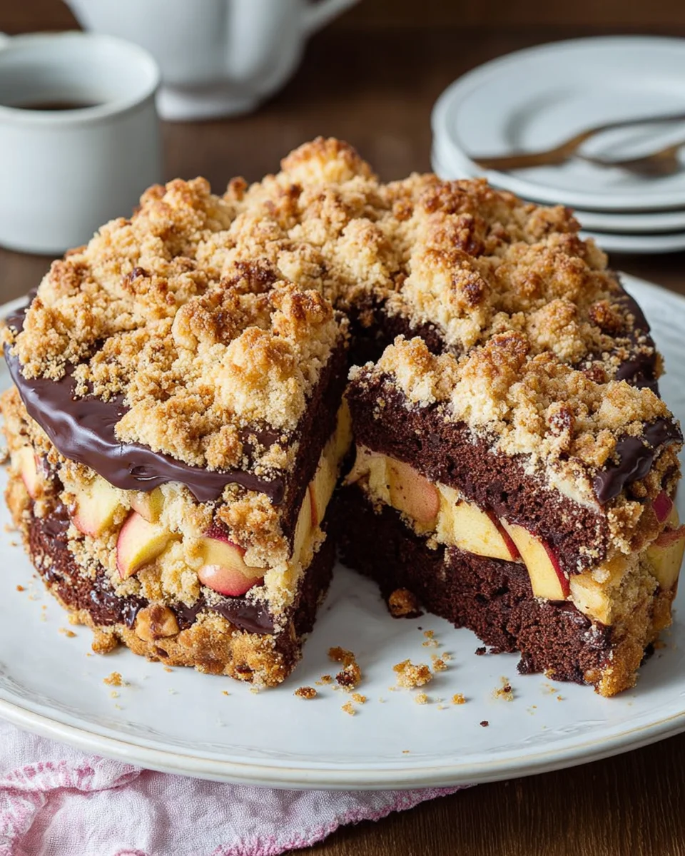 Dreifacher Kuchengenuss: Schoko, Apfel & Streusel vereint image 2