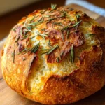 Duftendes Rosmarin-Knoblauch Artisan Brot einfach selber backen