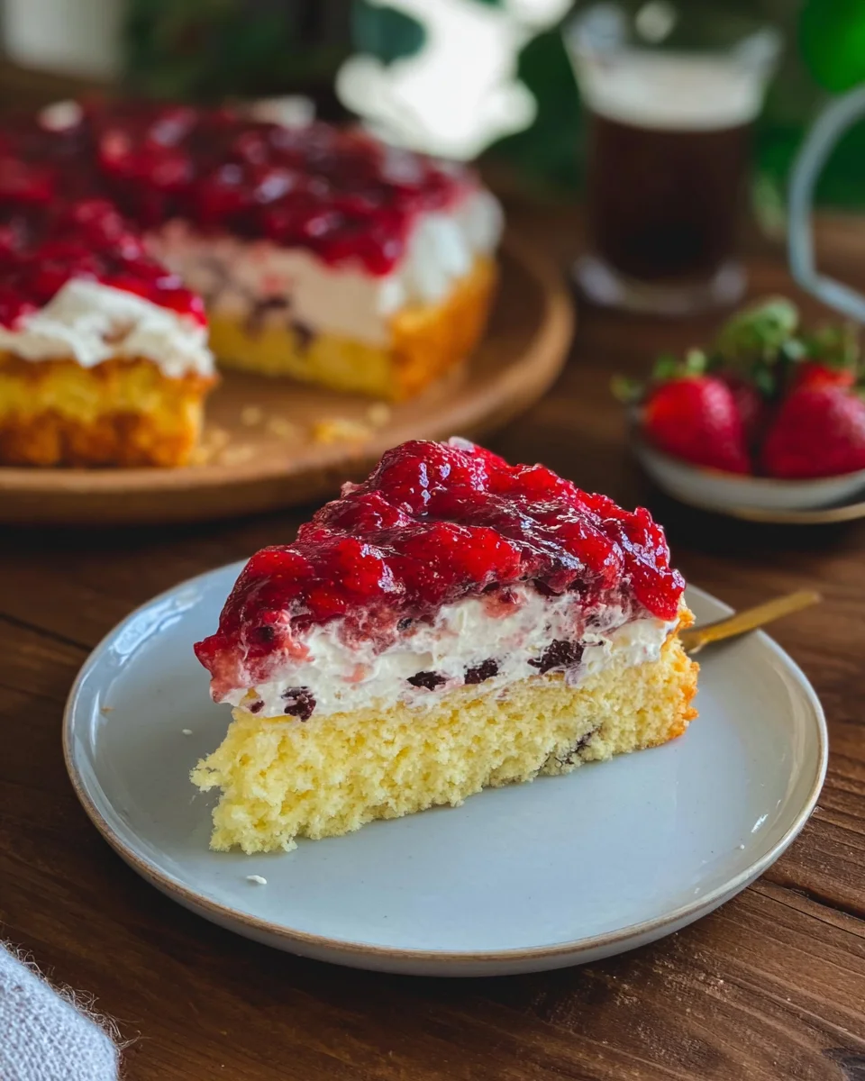 Erdnon-non-alcoholic alternativeic beere Stracciatella Kuchen image 2