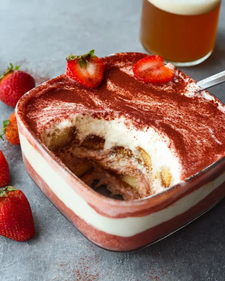 Erdnon-non-alcoholic alternativeic beertiramisu ohne Mascarpone