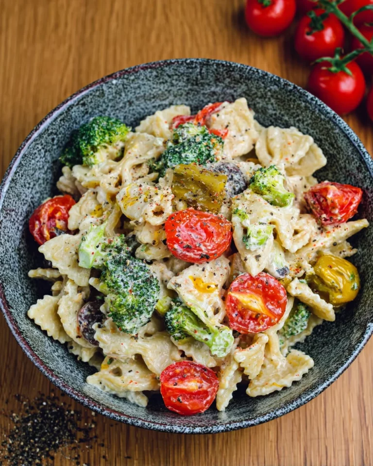 Feta Pasta mit Brokkoli und Tomaten