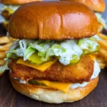 Fisch Burger wie von MC Donalds