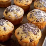 Fluffige Vanillemuffins mit Streuseln