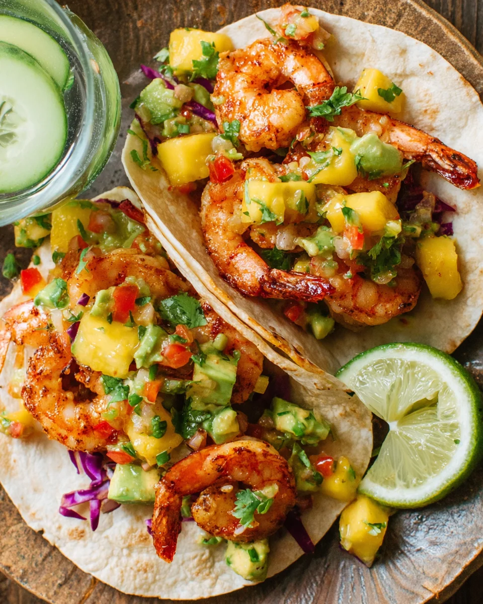Garnelen Tacos mit Mango-Avocado-Salsa image 2