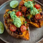 Gefüllte Süßkartoffel Mexican Style