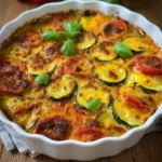 Gemüsegratin mit Pestosauce