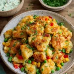 Gemüseschmarrn mit Kräuterdip