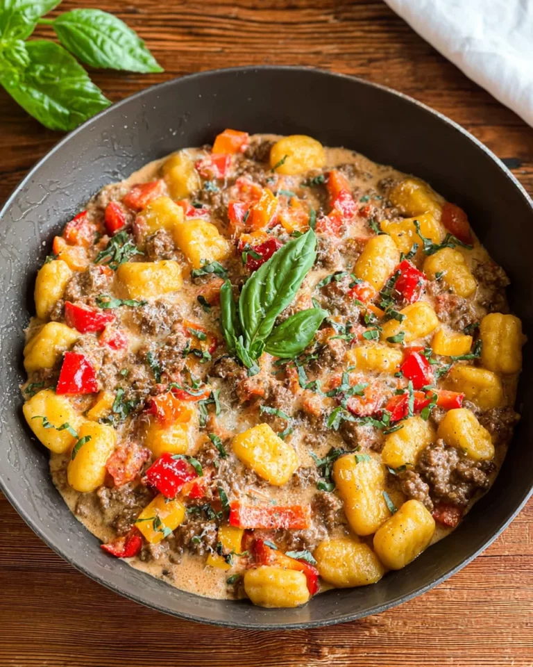 Gnocchi Pfanne mit Hackfleisch