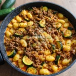 Gnocchi - Zucchini - Pfanne mit Hackfleisch