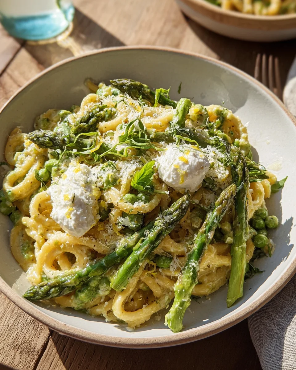 Grüner Spargel-Traum auf cremiger Zitronen-Pasta image 2