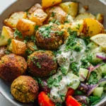 Griechische Falafel Protein Bowl Rezept - Lecker & Gesund