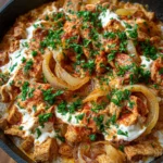Gyros-Pfanne mit Frischkäse