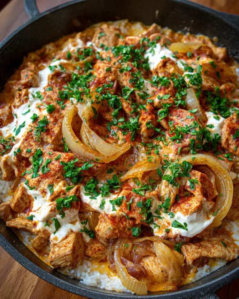 Gyros-Pfanne mit Frischkäse