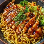 Hähnchen-Teriyaki-Nudeln – Ein schnelles und leckeres Gericht