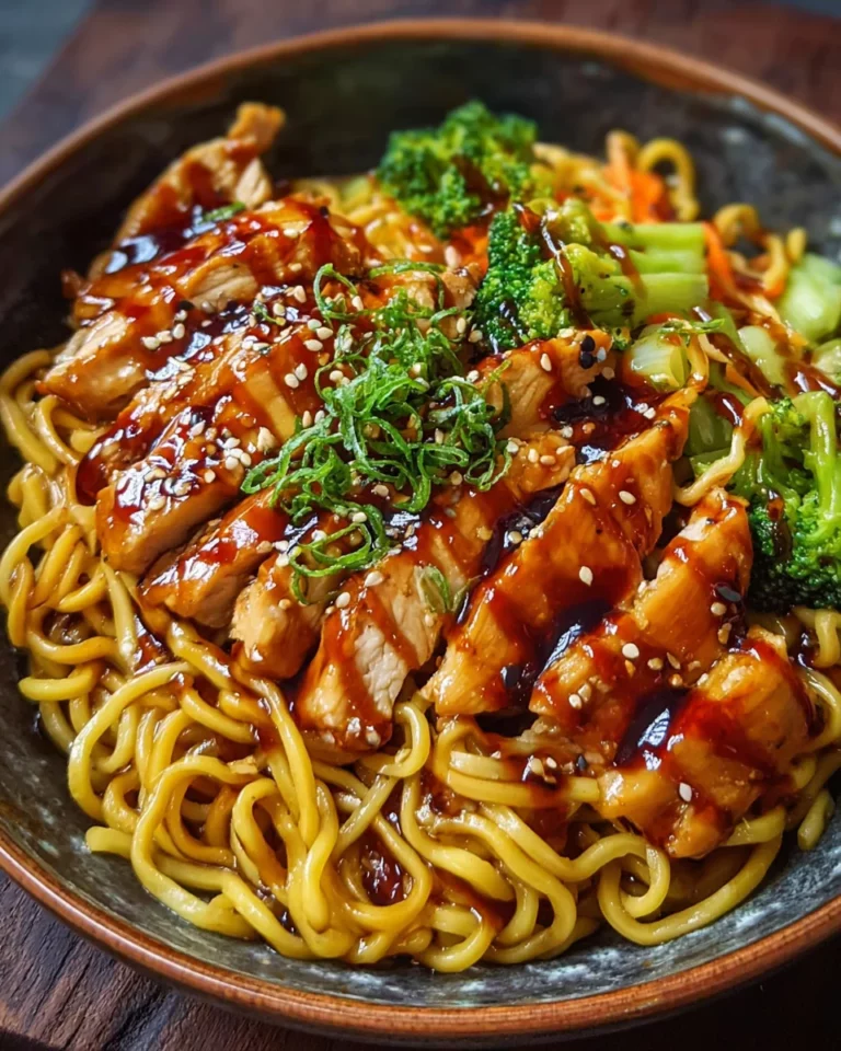 Hähnchen-Teriyaki-Nudeln – Ein schnelles und leckeres Gericht