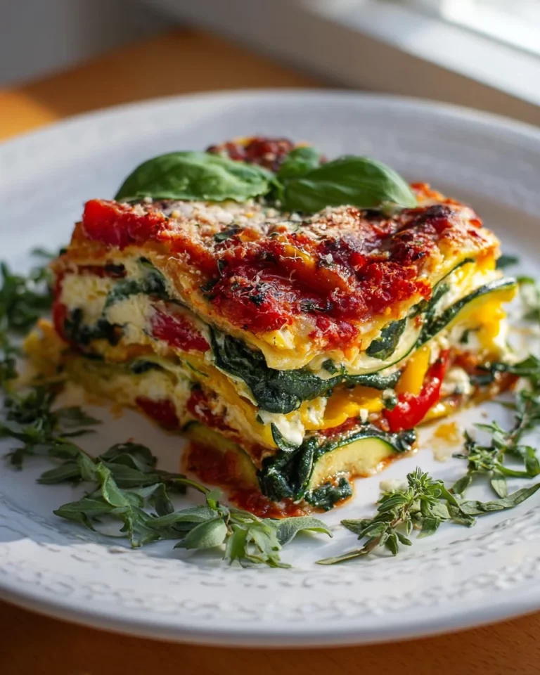 Hohe Protein Gemüse Lasagne – Gesund & Lecker genießen!