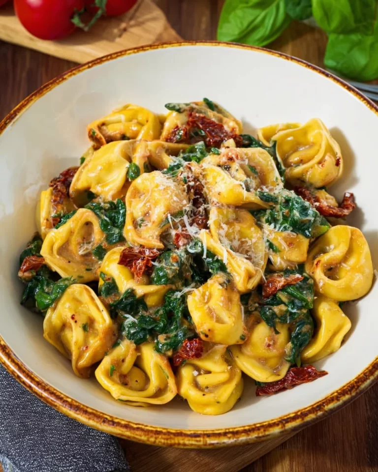 Schnelles Tortellini Rezept mit getrockneten Tomaten