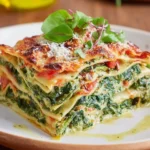 Vegetarische Lasagne mit Spinat und Ricotta