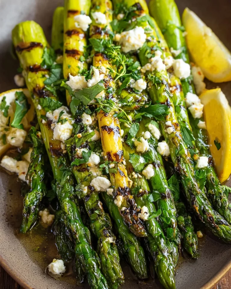 Gegrillter Spargel mit Zitrone und Feta: Ein Unglaubliches Ultimatives Rezept für 4 Personen