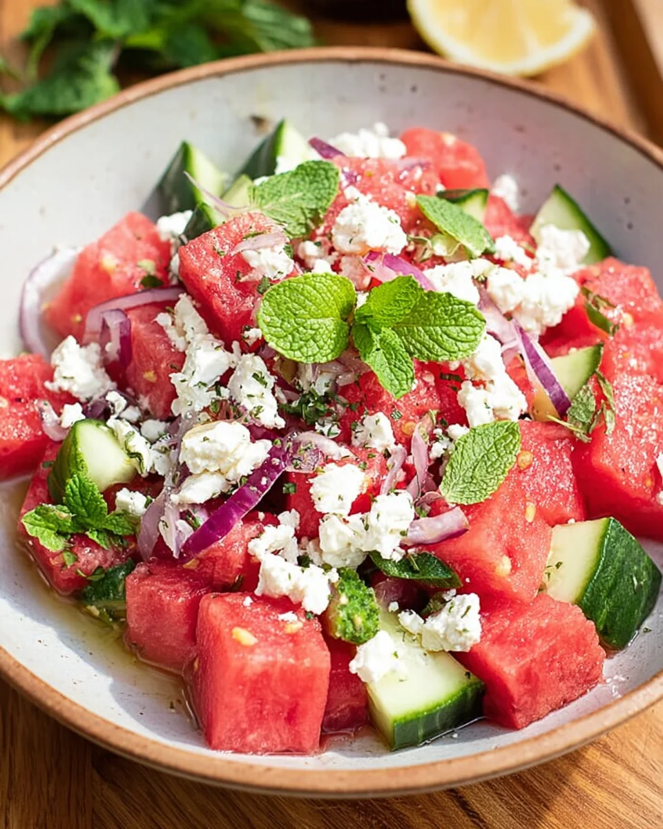 Wassermelonen-Feta-Salat mit Minze image 2