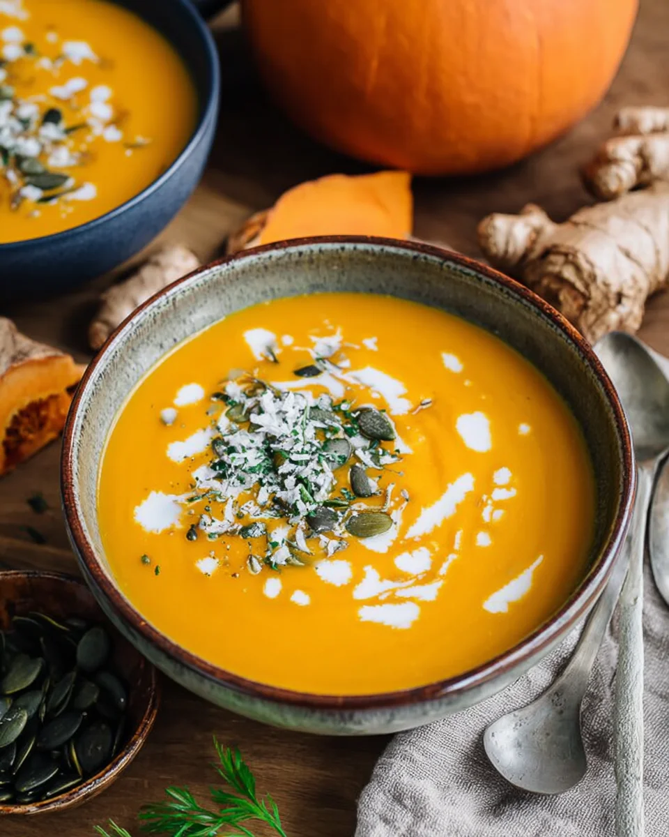 Kürbissuppe mit Kokosmilch und Ingwer image 2