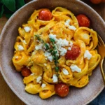 Kürbis Feta Pasta