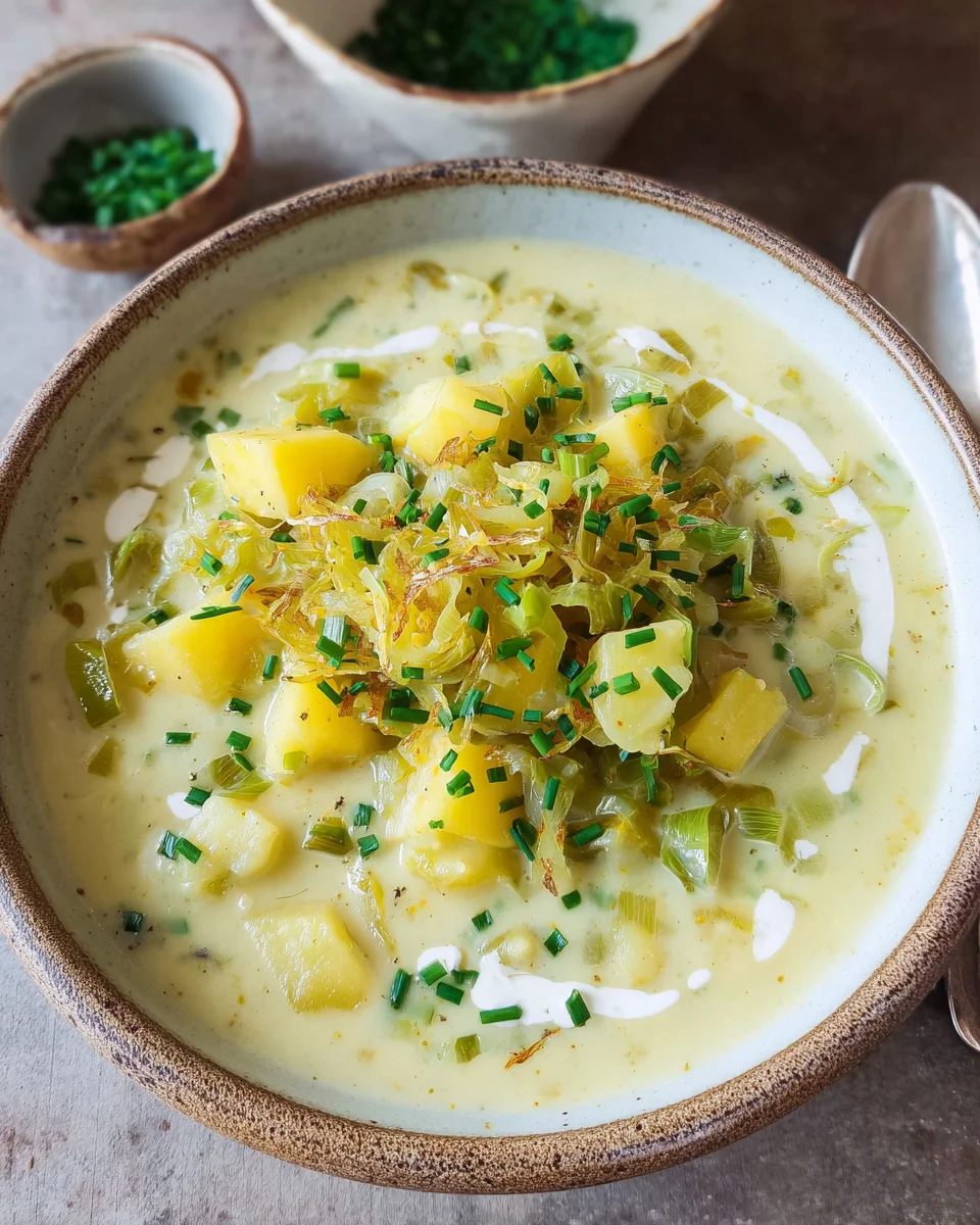 Käse-Lauch-Suppe mit Kartoffeln image 2