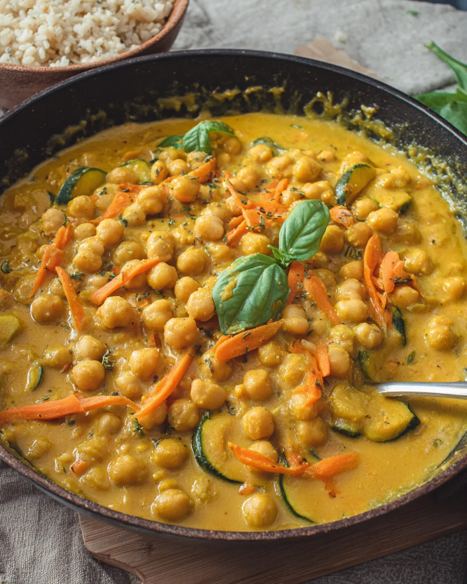 Kichererbsen-Curry mit Erdnuss-Sauce image 2