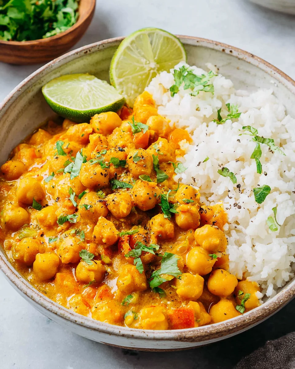 Kichererbsen-Curry mit Kokosmilch image 2