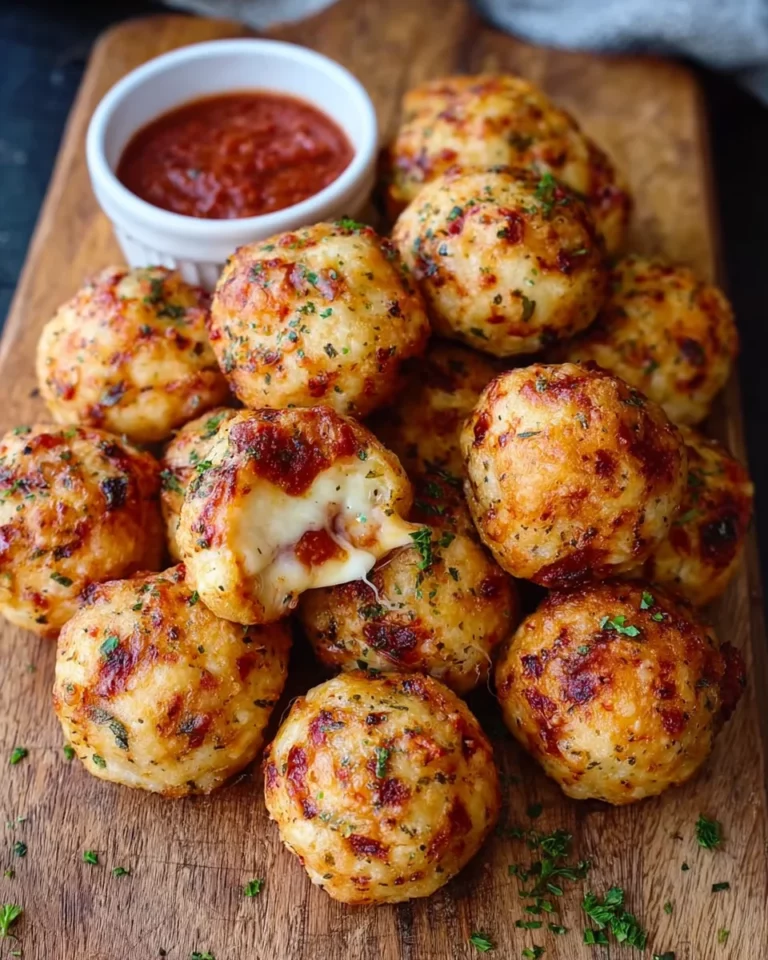 Knusprige Pizza Bällchen