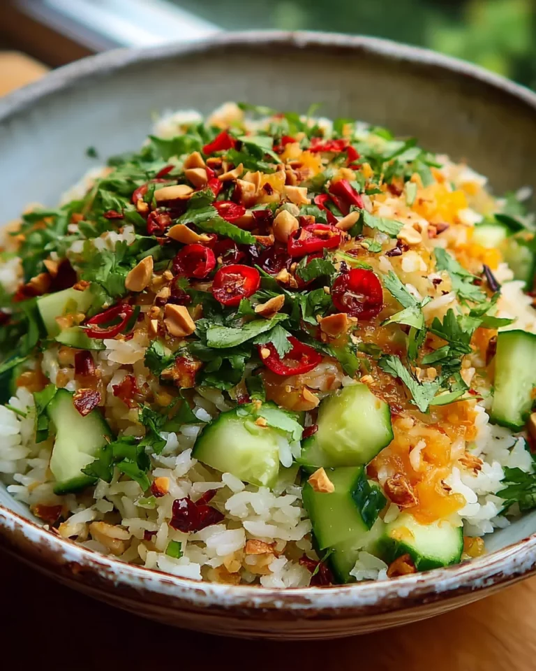 Knuspriger Erdnuss-Chili Reissalat: Das perfekte Sommer-Rezept!