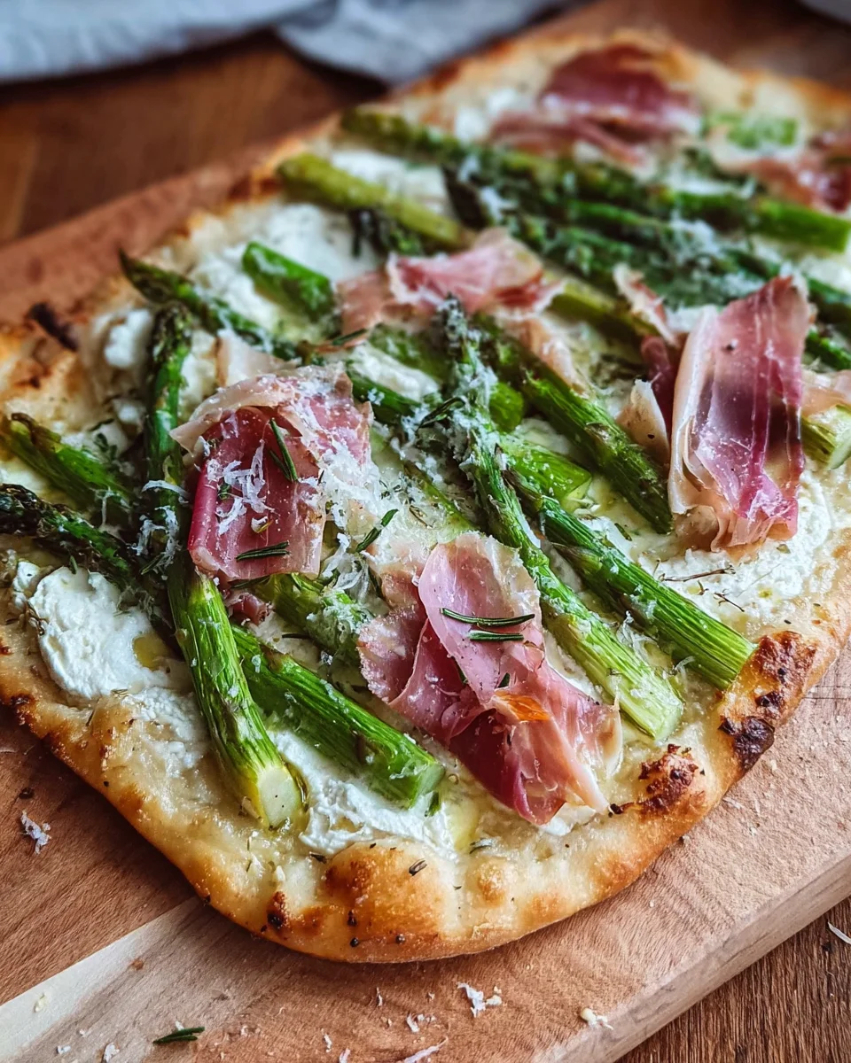 Knuspriger Spargel Flammkuchen Genuss image 2