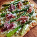 Knuspriger Spargel Flammkuchen Genuss