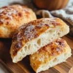 Knuspriges Panini-Brot mit 5 Zutaten (ohne Kneten)
