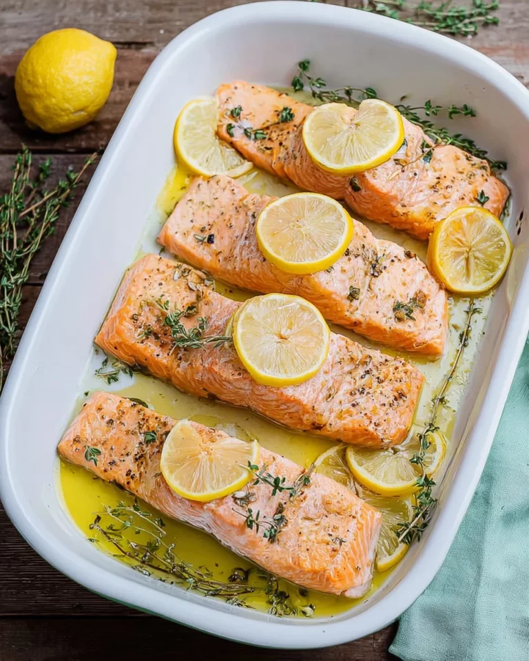 Leckerer Zitronen-Lachs aus dem Ofen