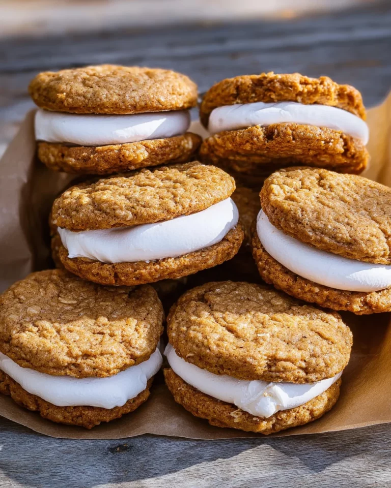 Oatmeal Cream Pies with Marshmallow Filling