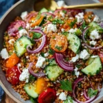 Orientalischer Rote Linsensalat mit Feta einfach genießen!